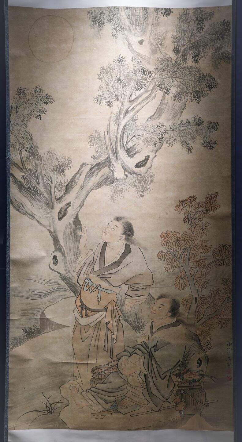 韩湘子与蓝采和图缩略图