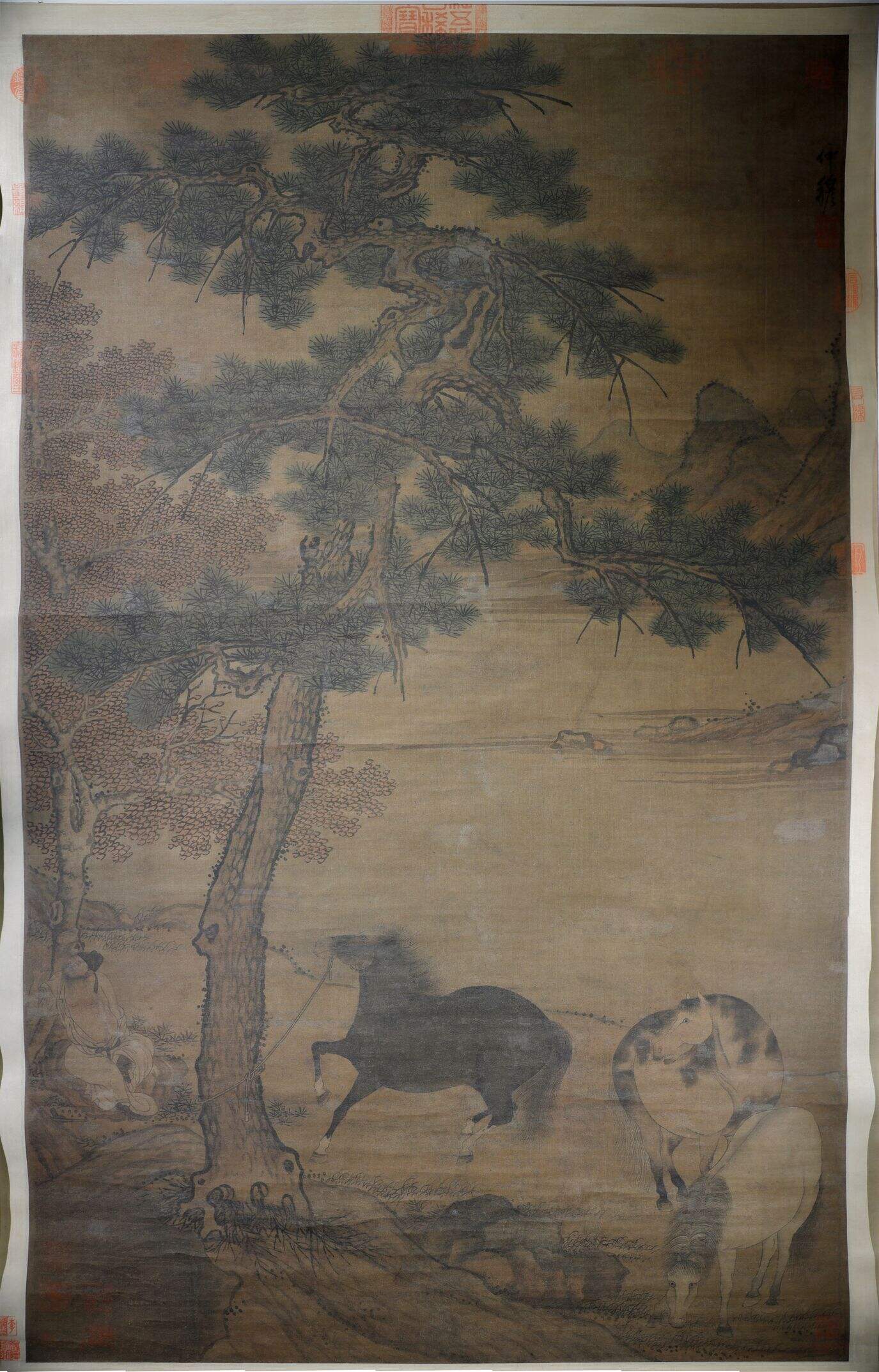 长松系马图轴缩略图