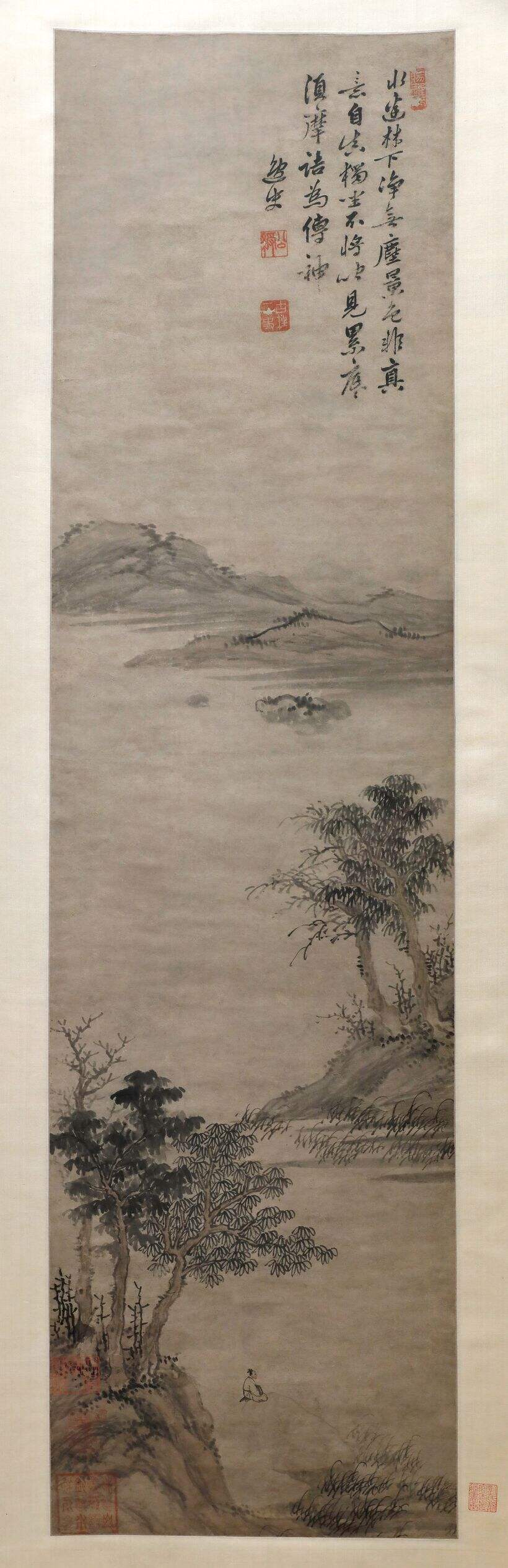 林下独坐图轴缩略图