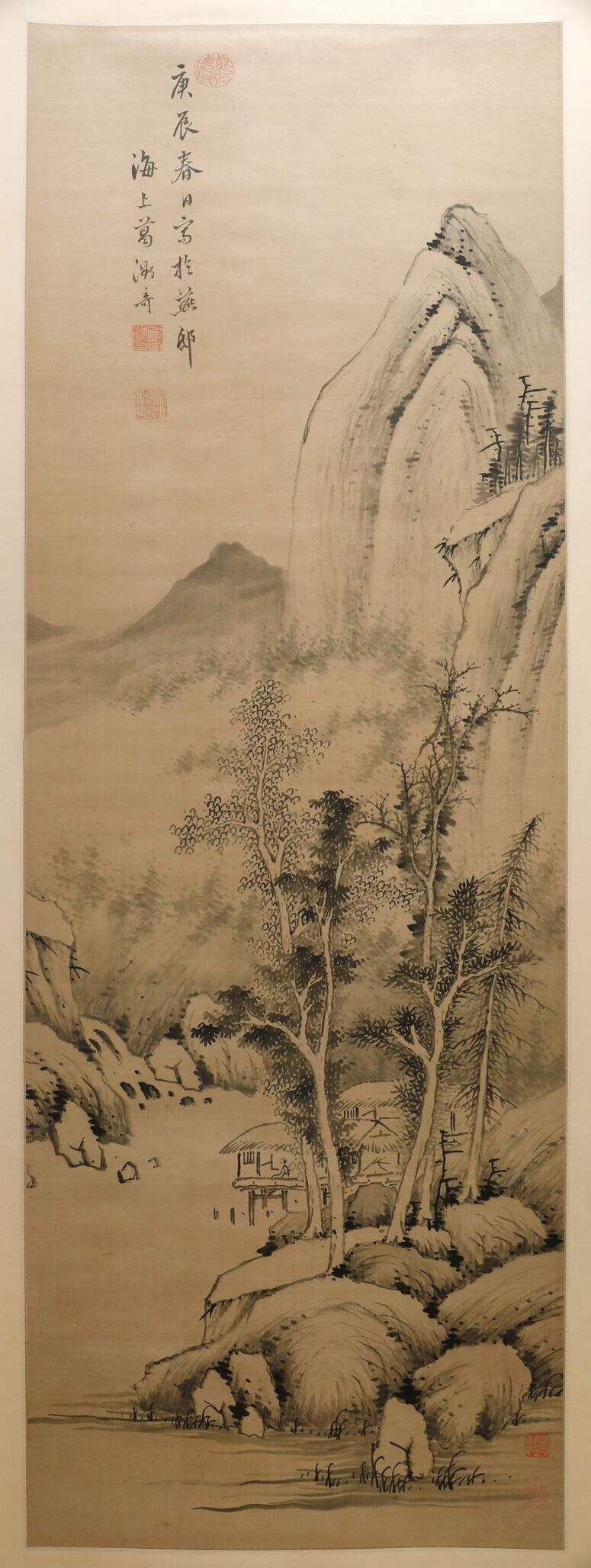 水阁听泉图轴缩略图
