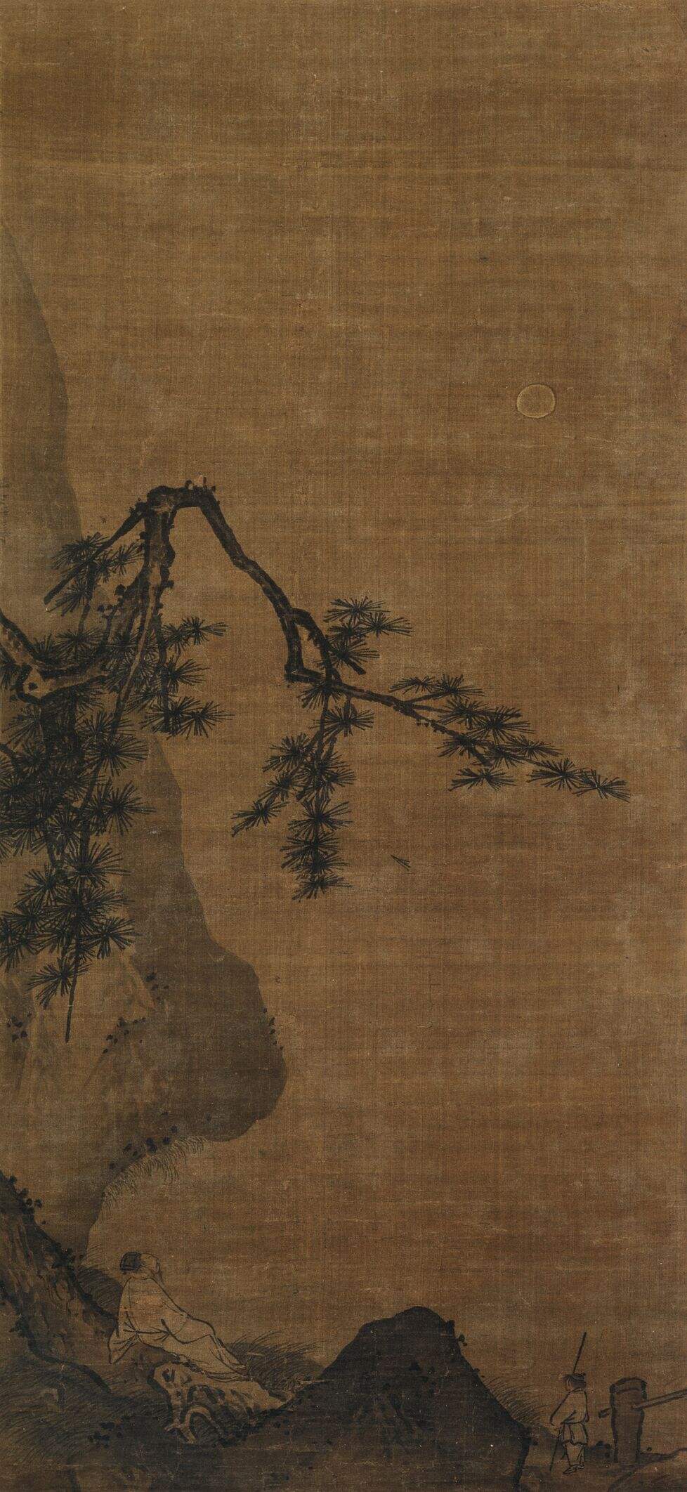 高士观月图缩略图