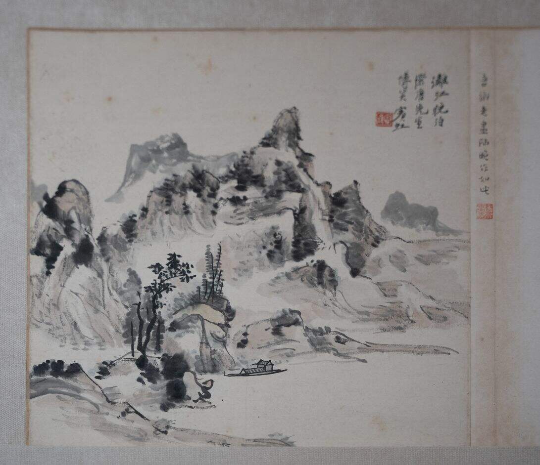 漓江晚泊图缩略图