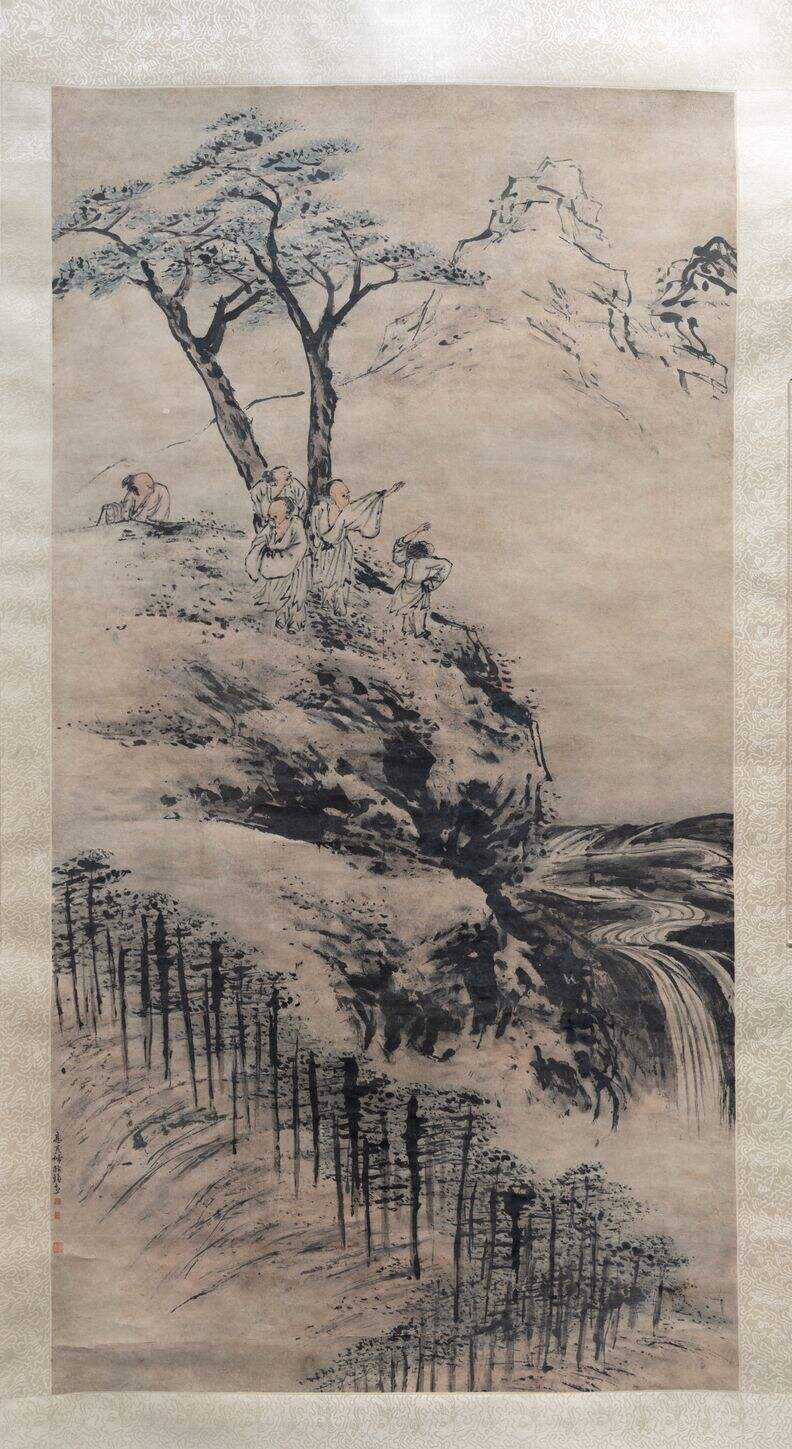 指画山水轴缩略图
