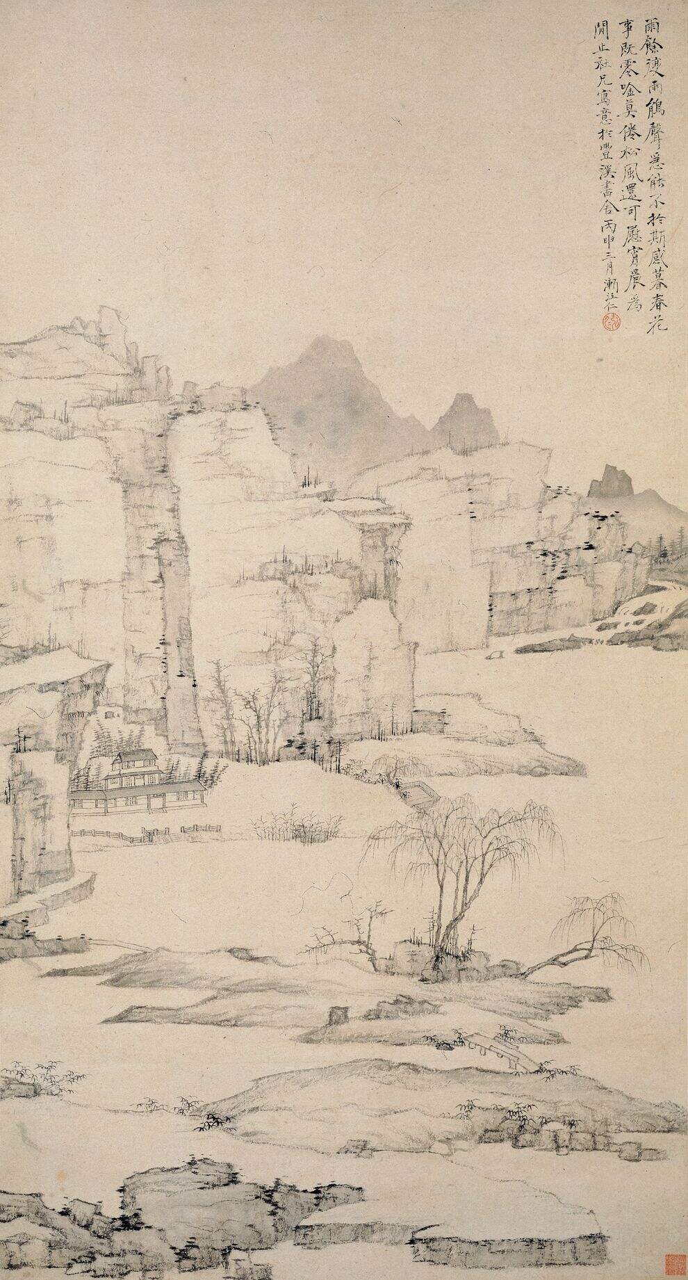 雨余柳色图缩略图
