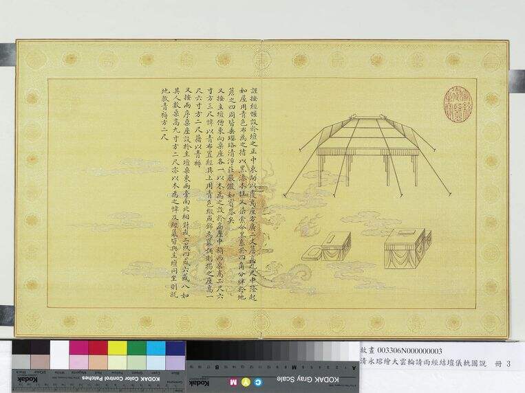 大云轮请雨经结坛仪轨图说之坛中经幄缩略图