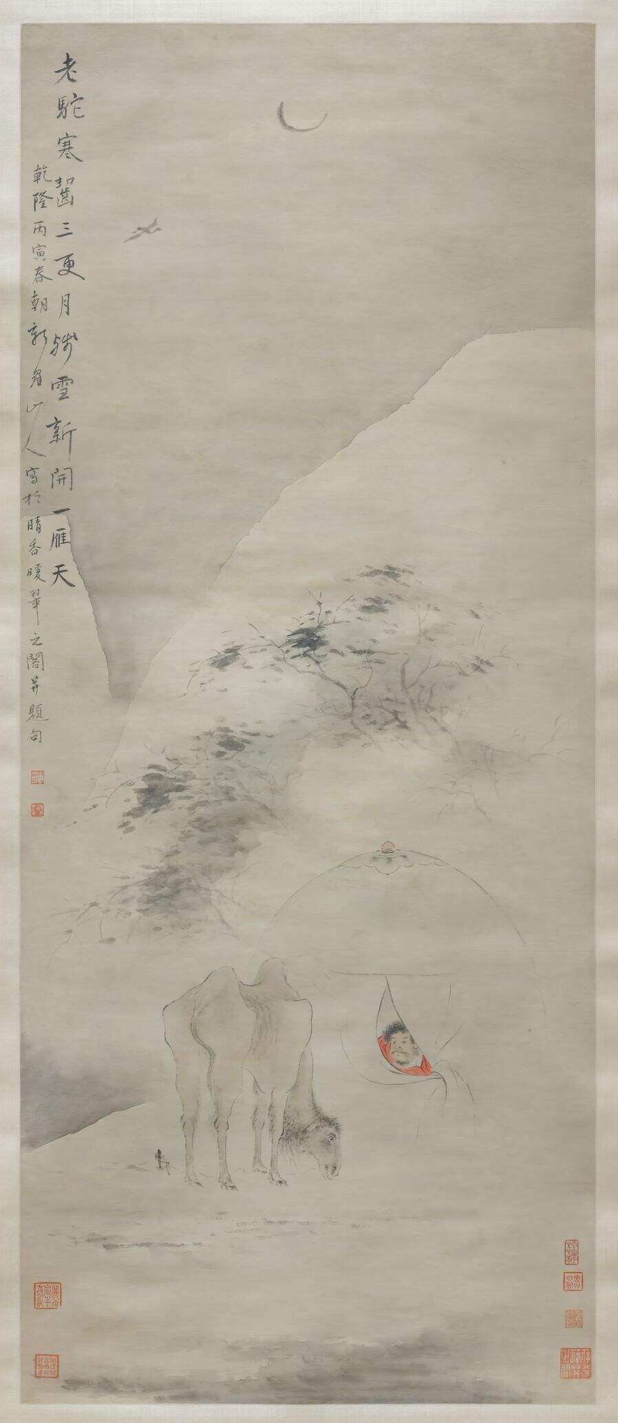 寒驼残雪图缩略图