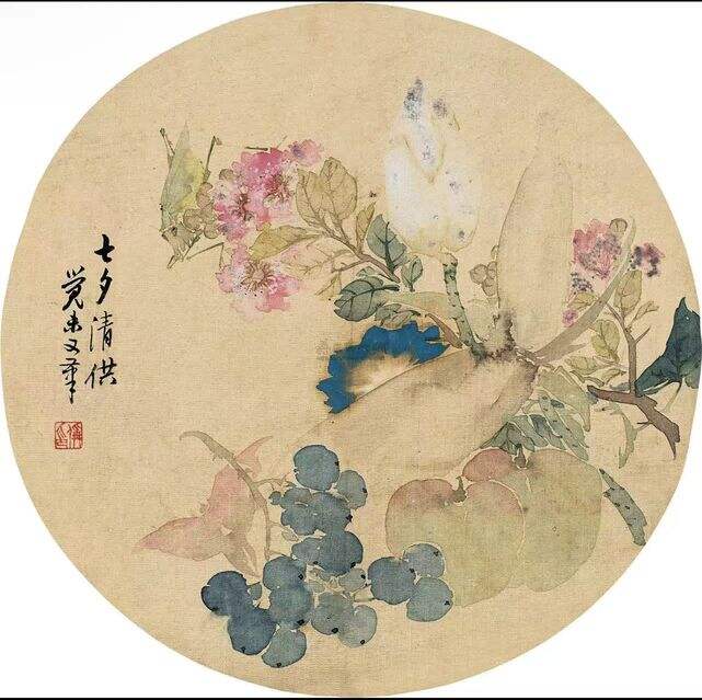 七夕清供图缩略图