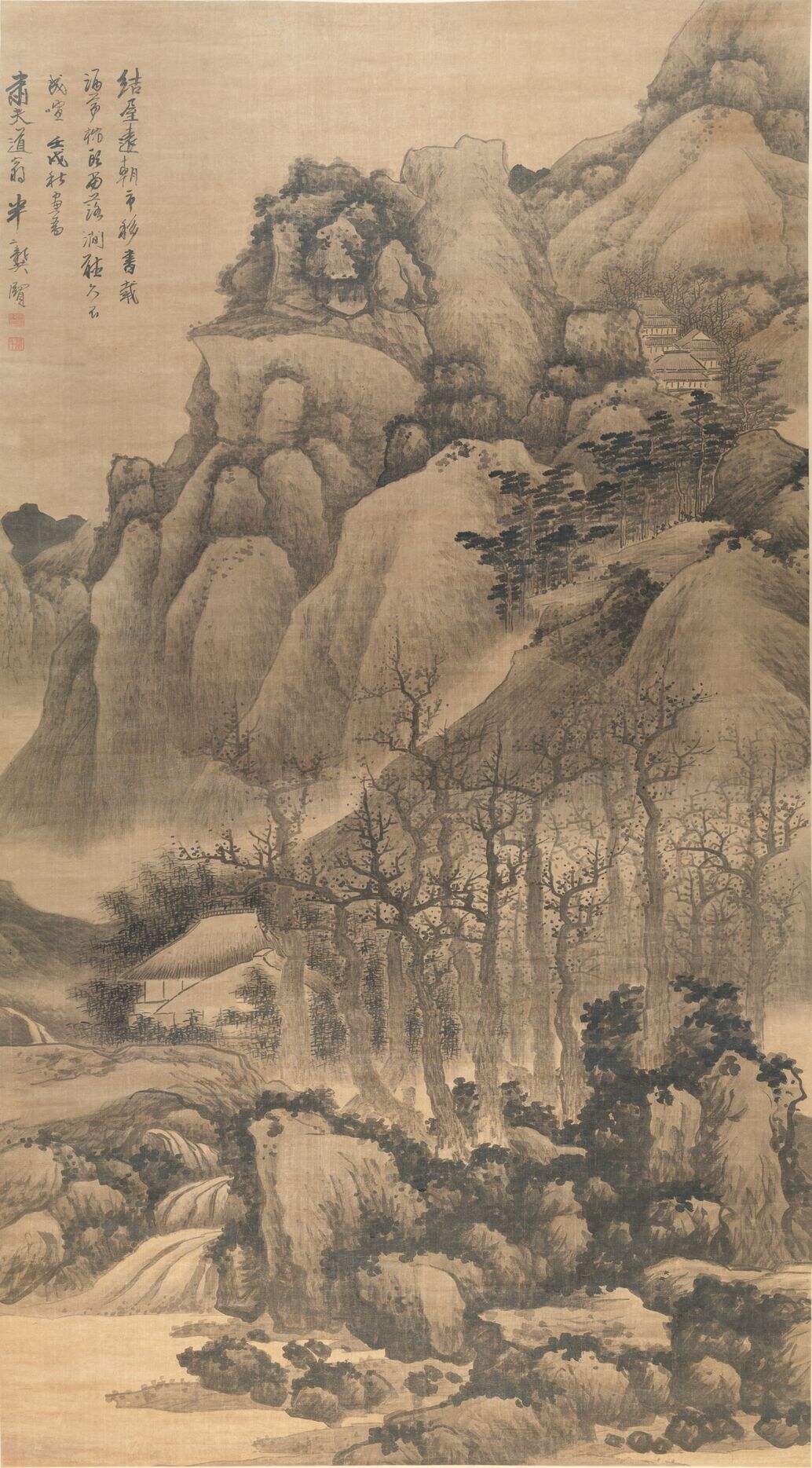 涧屋听泉图缩略图