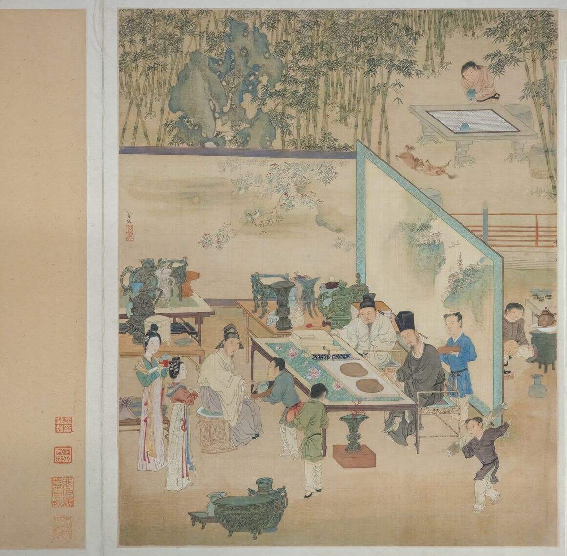 竹院品古图缩略图