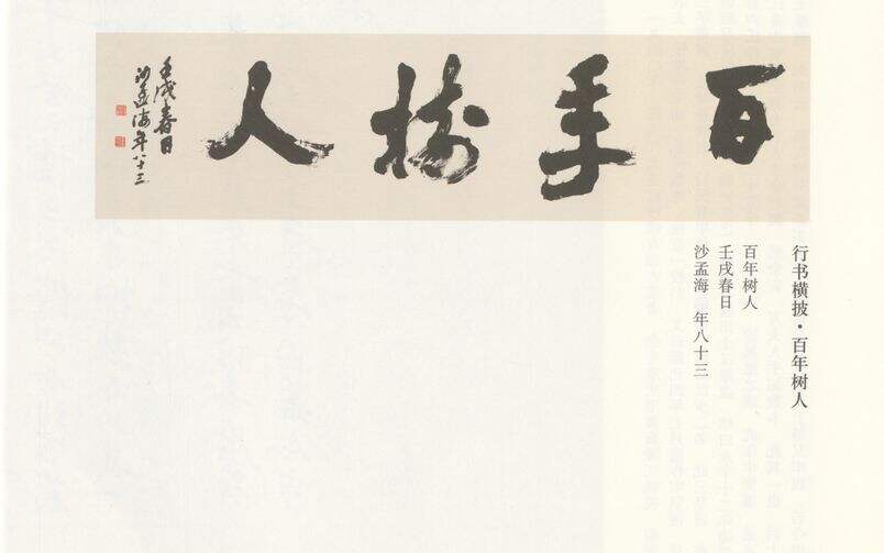 行书百年树人缩略图