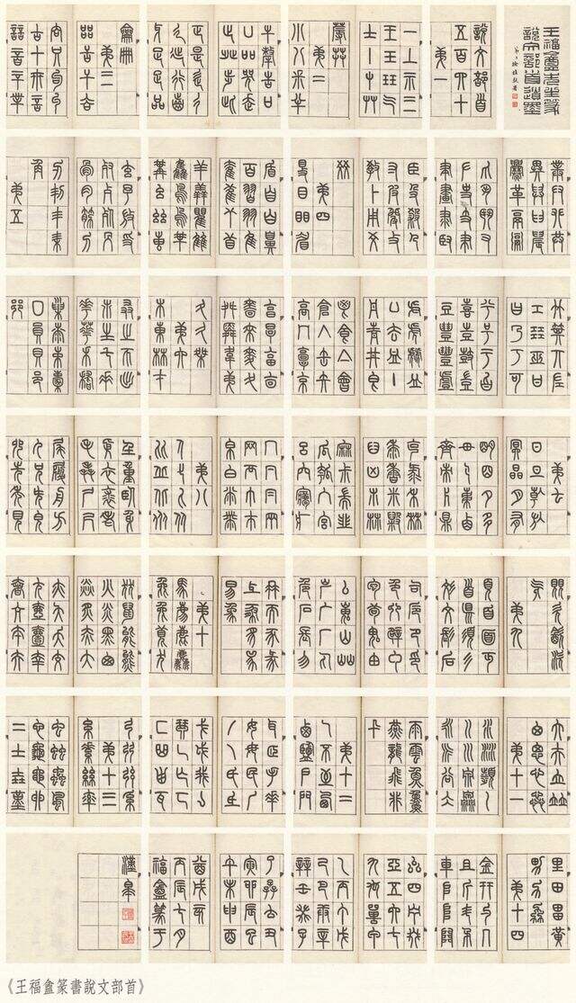 篆书说文部首缩略图
