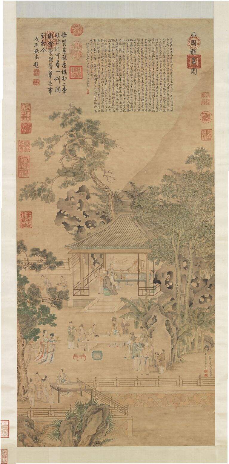 摹仇英西园雅集图缩略图