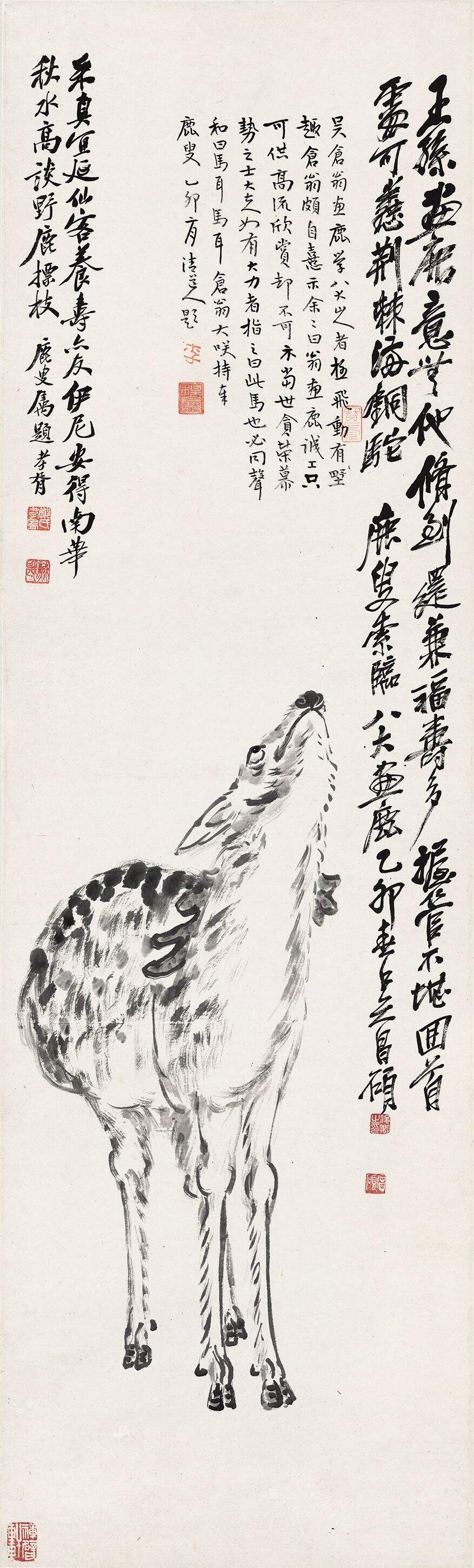 临八大山人鹿图缩略图