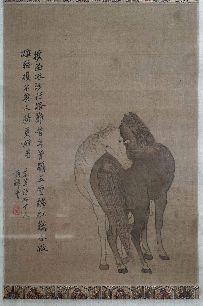 双马图轴缩略图