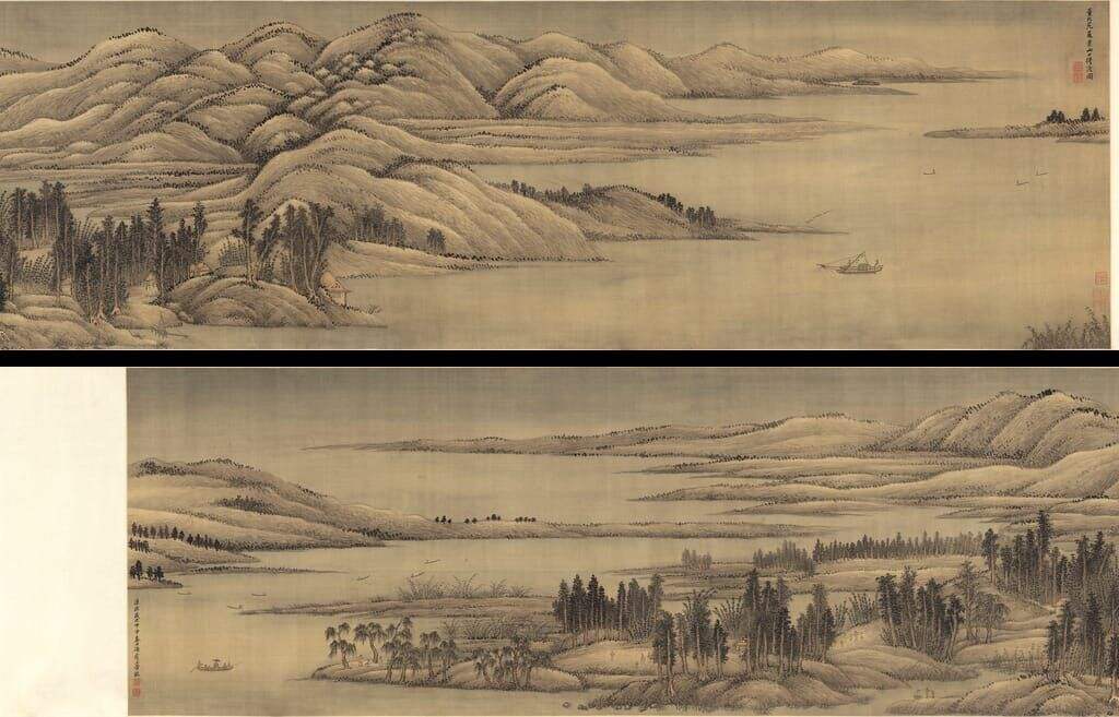 仿董源夏景山口待渡图缩略图