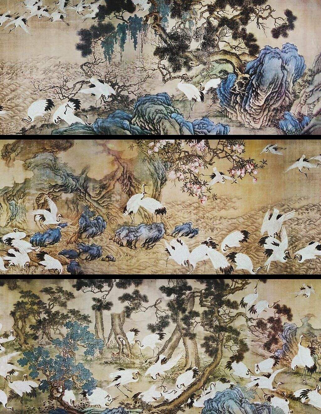 百鹤图卷缩略图