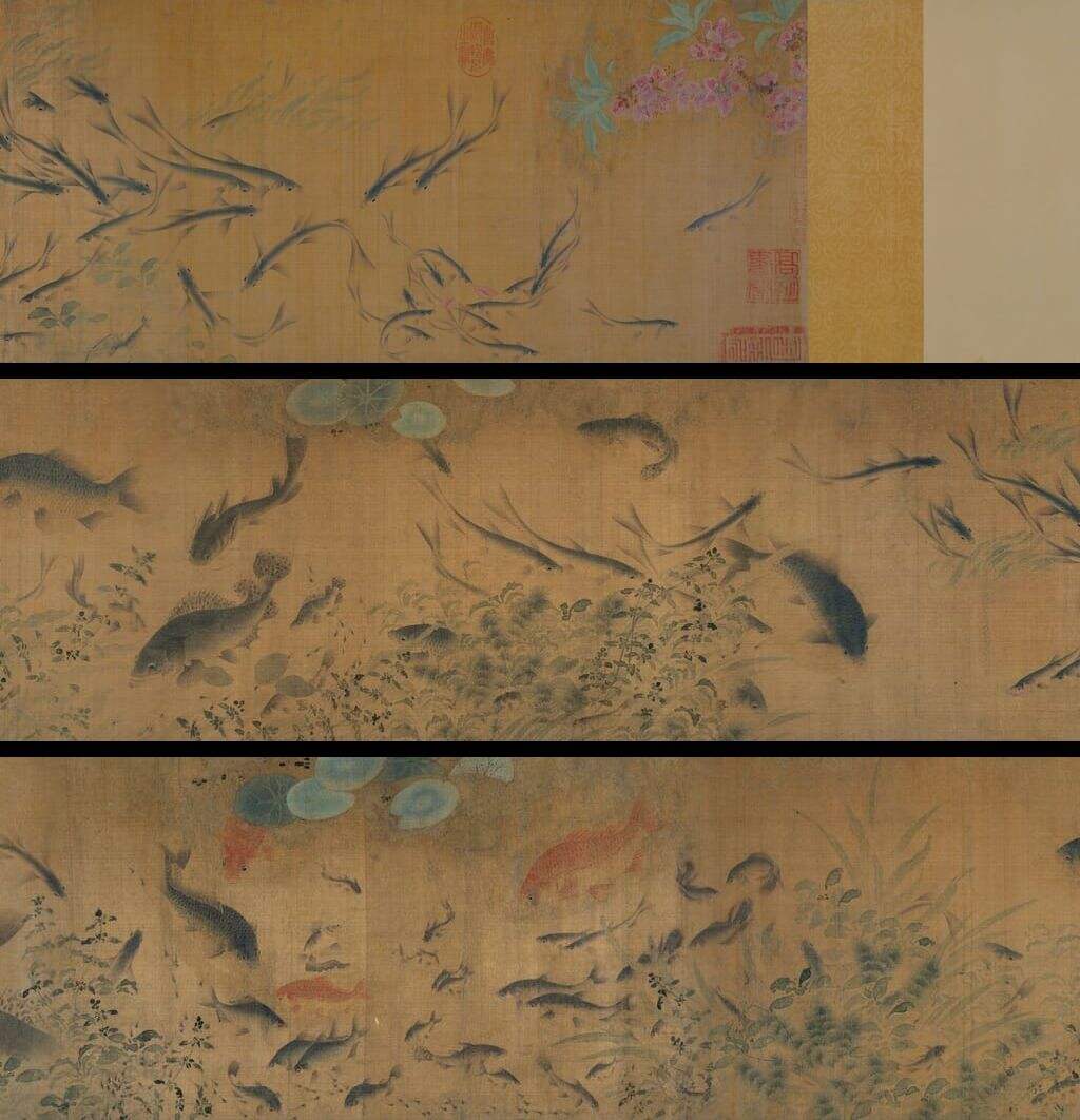落花游鱼图缩略图