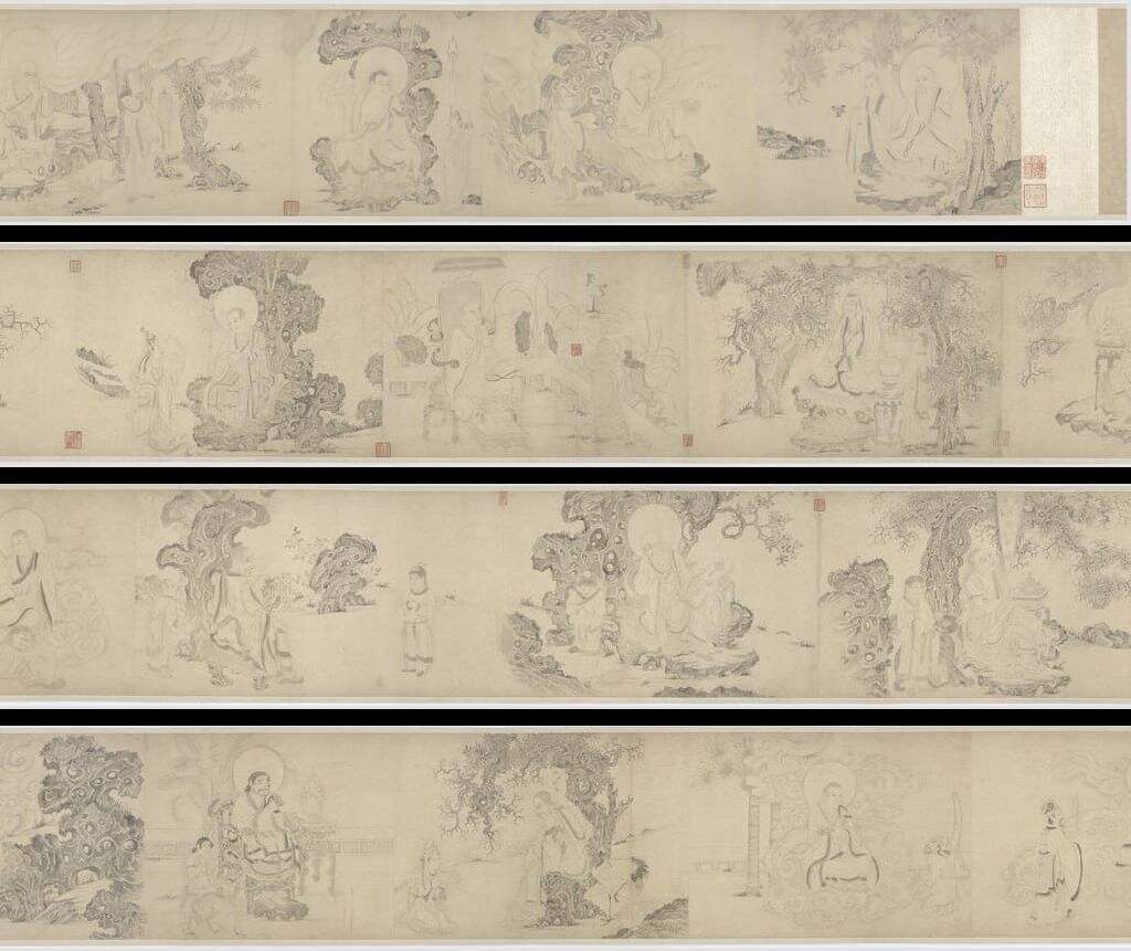 仿赵孟頫十六罗汉图缩略图