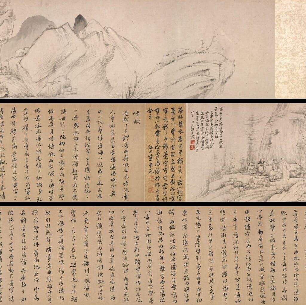 啸赋图卷张风补图缩略图