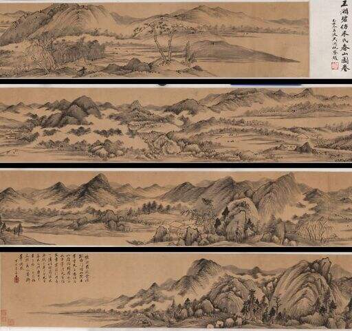 仿米氏春山图缩略图