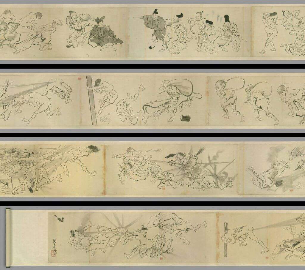 明清日本古画粉本-妖怪出行卷缩略图