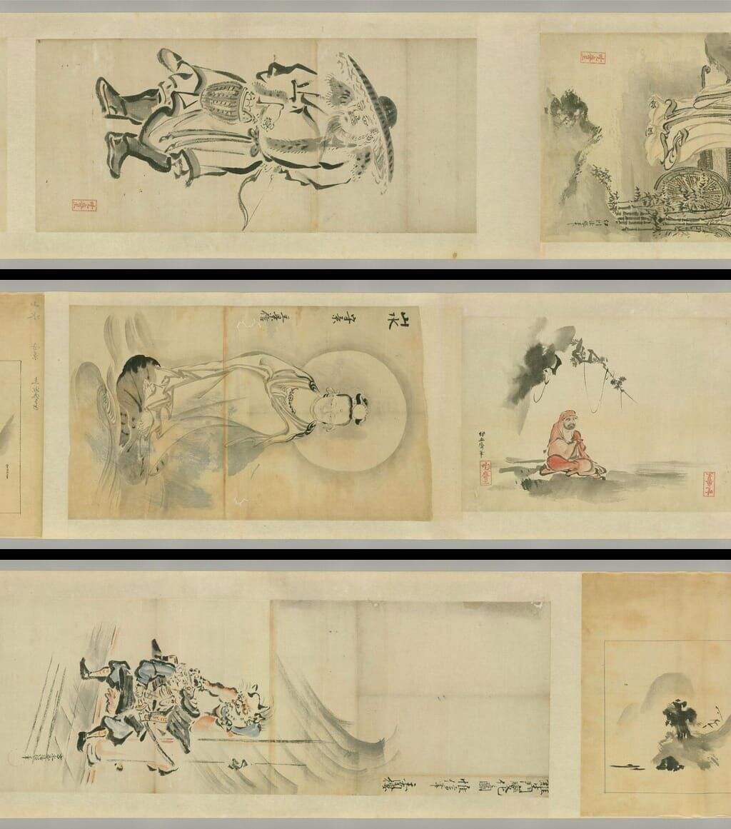 明清日本古画粉本-山水人物花鸟卷缩略图