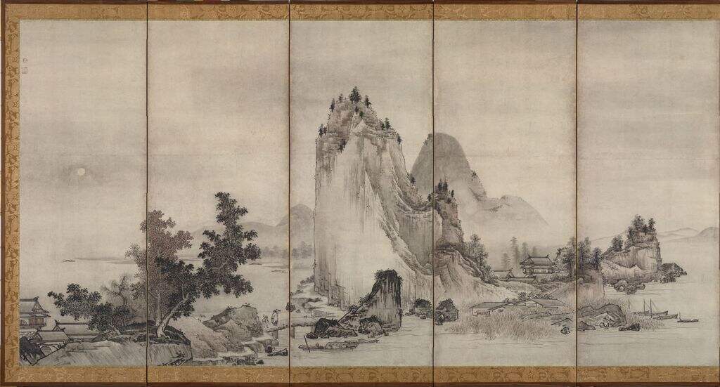 安土桃山 山水图屏风-第二屏缩略图