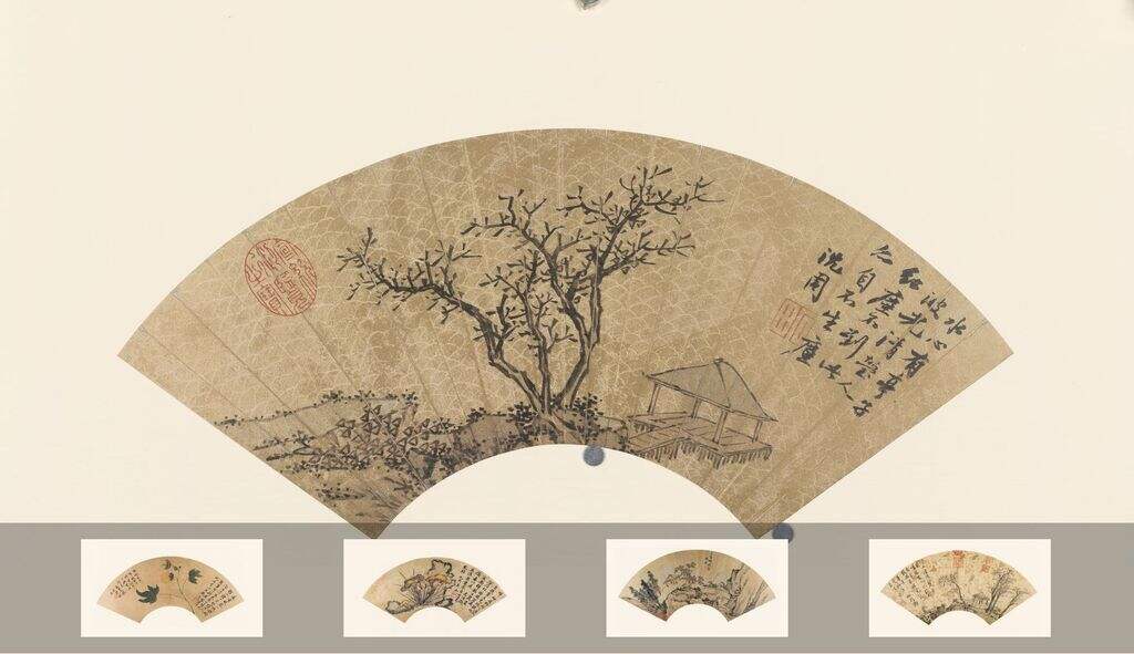 明沈周苔迳林亭图册页