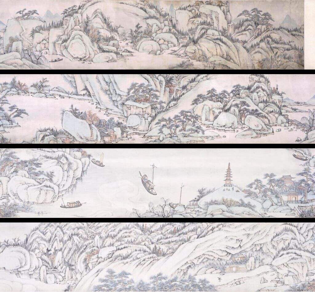 讯舟郡城图卷缩略图