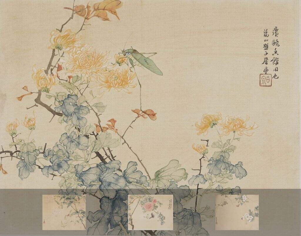 花卉草虫四屏缩略图