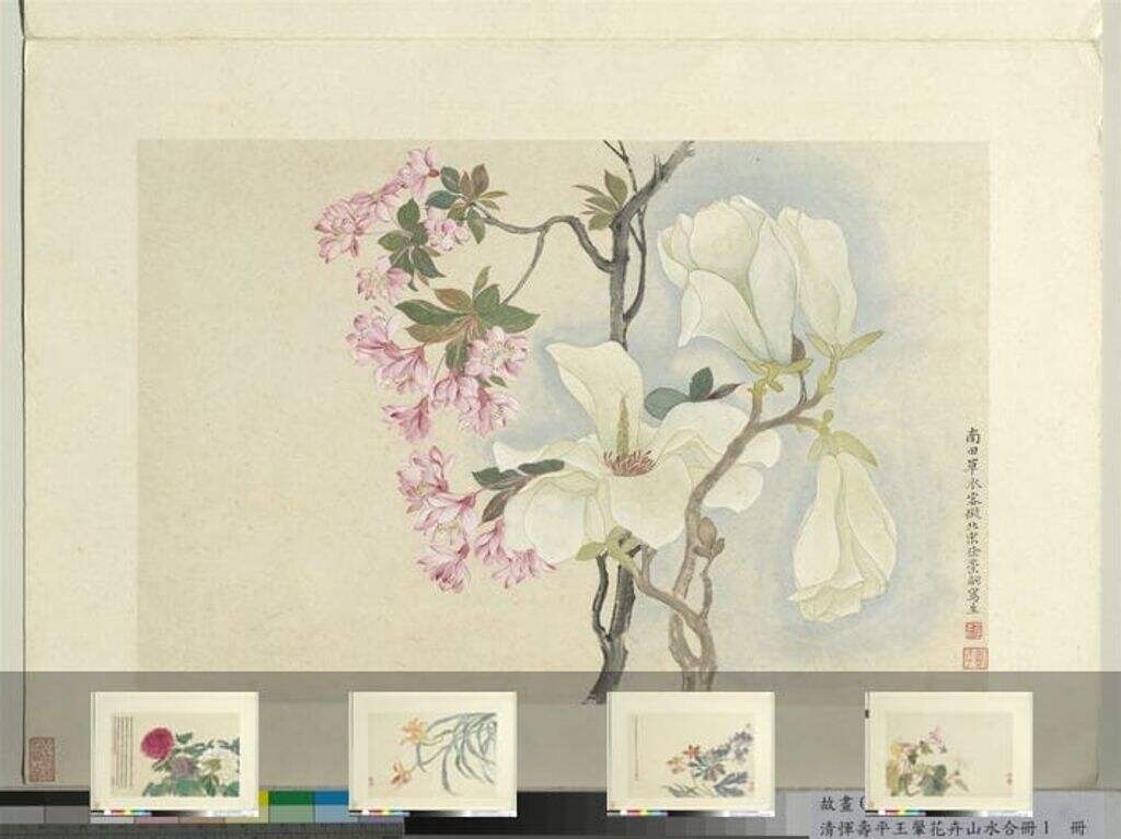 花卉山水合册缩略图