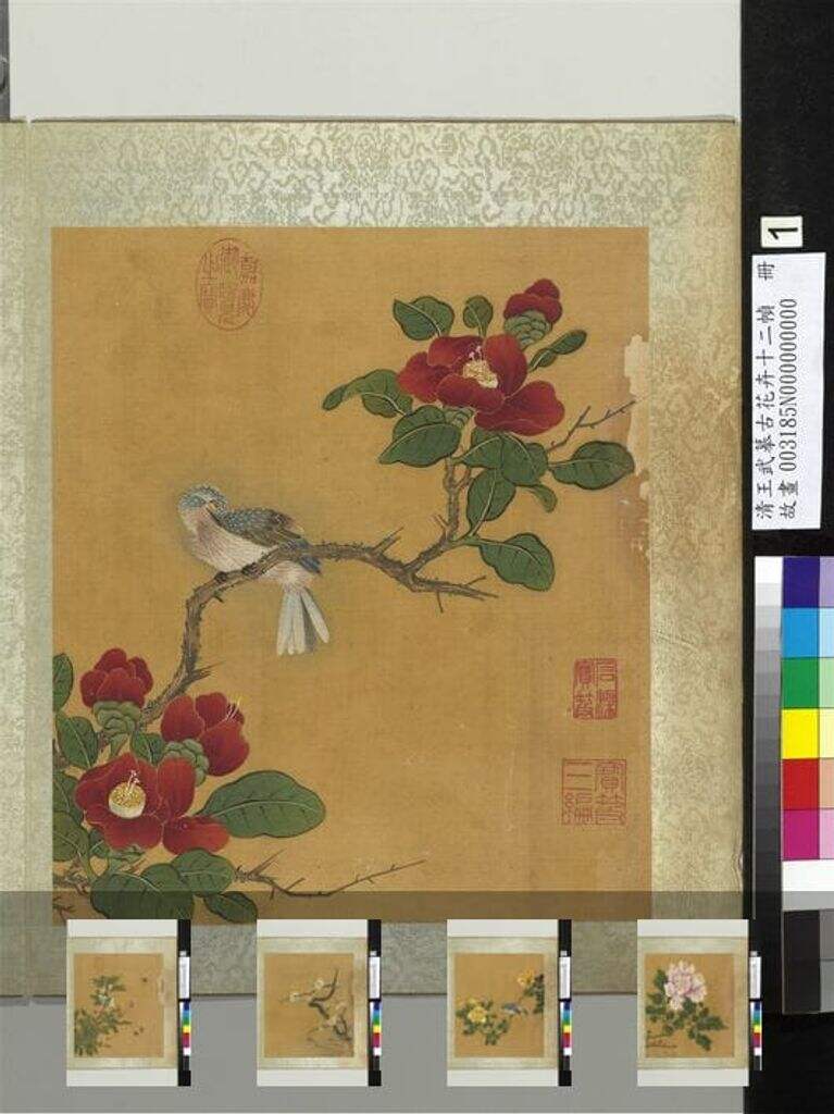 摹古花卉十二帧缩略图
