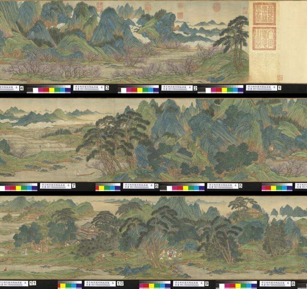 仿赵伯驹桃源图缩略图