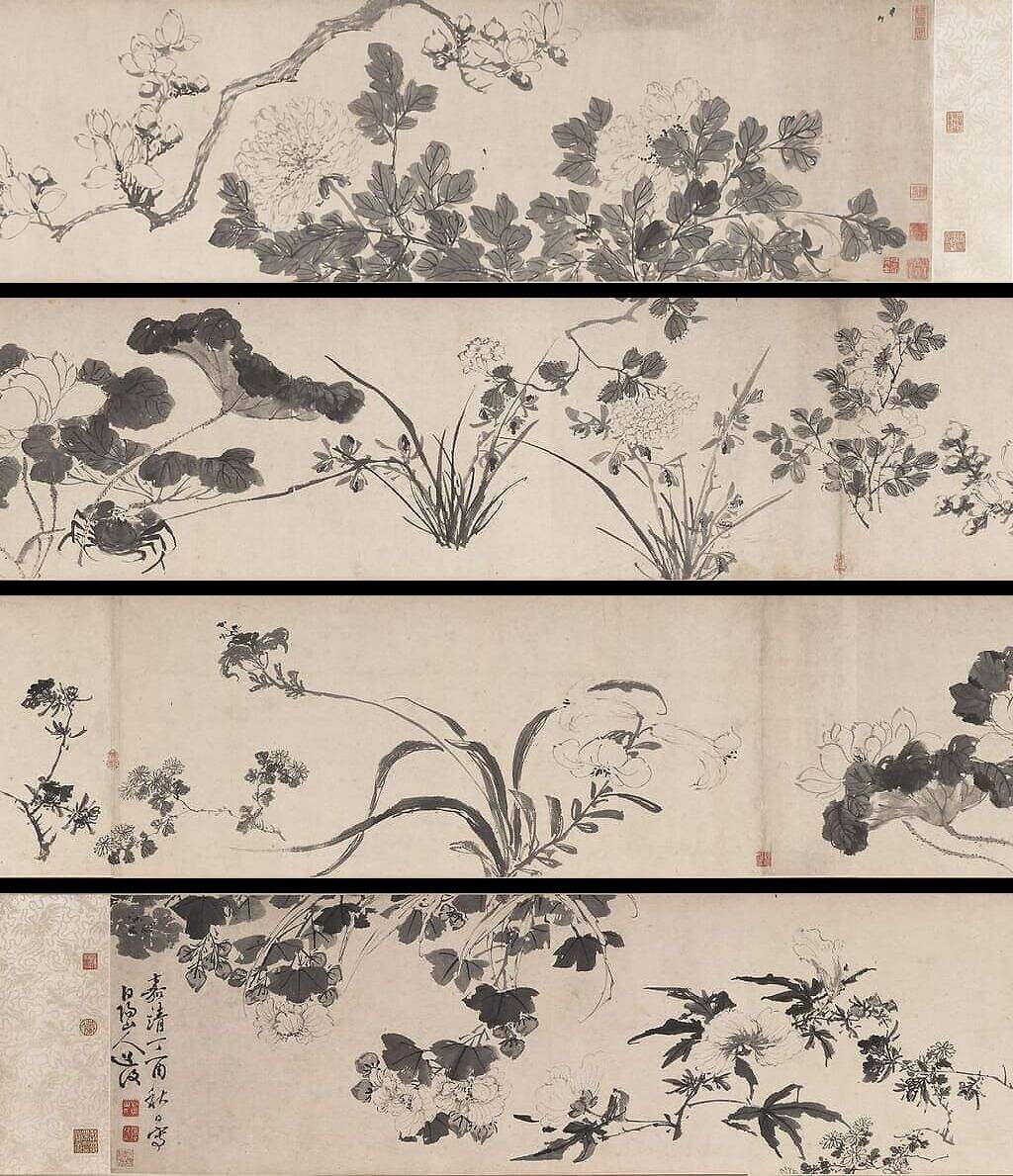花卉图卷缩略图