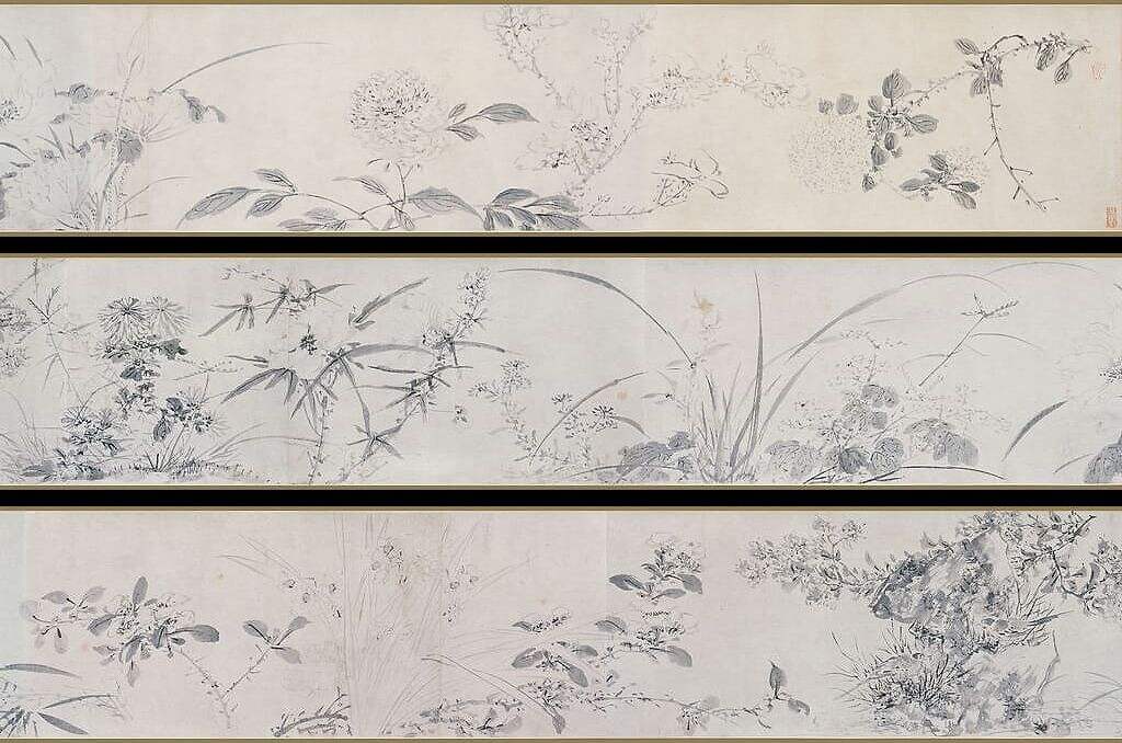 墨笔花卉图缩略图