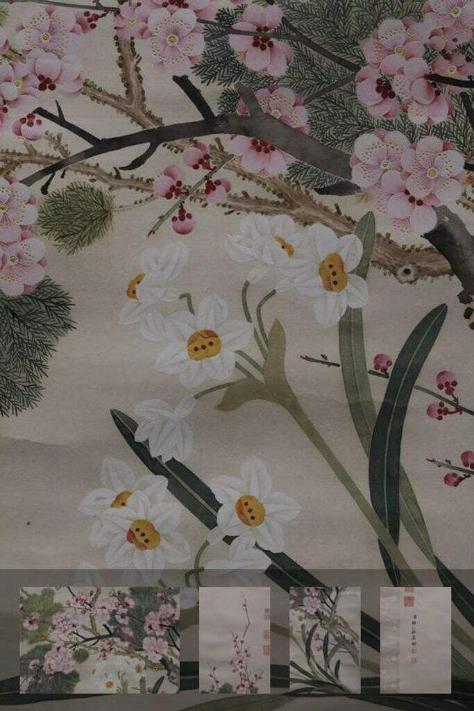 梅柏水仙图轴缩略图