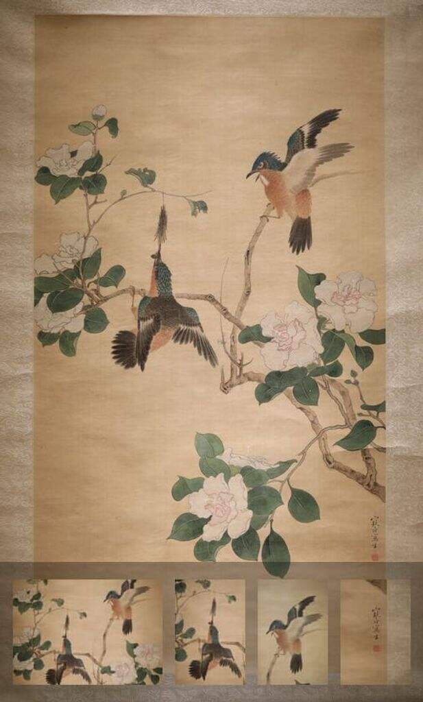 山茶双鸟缩略图