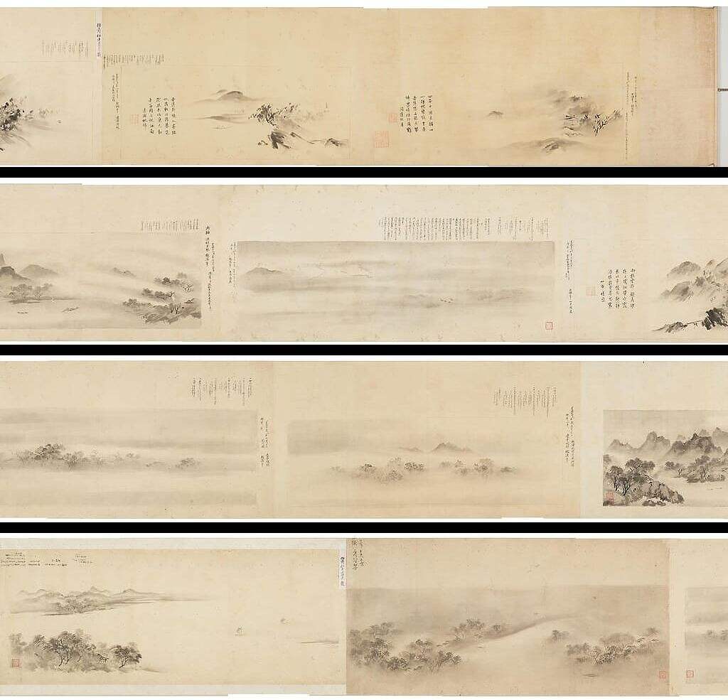 摹玉涧牧溪潇湘八景图卷缩略图