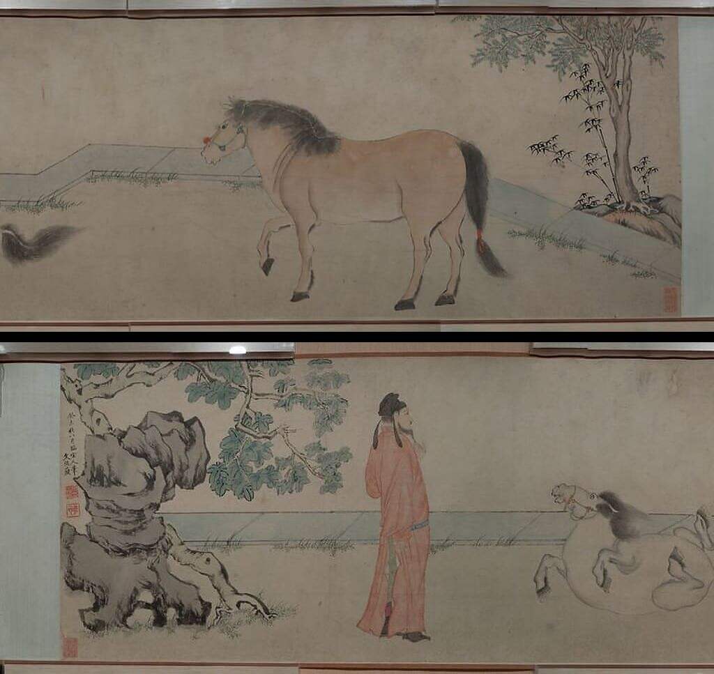 临宋人人马图卷缩略图
