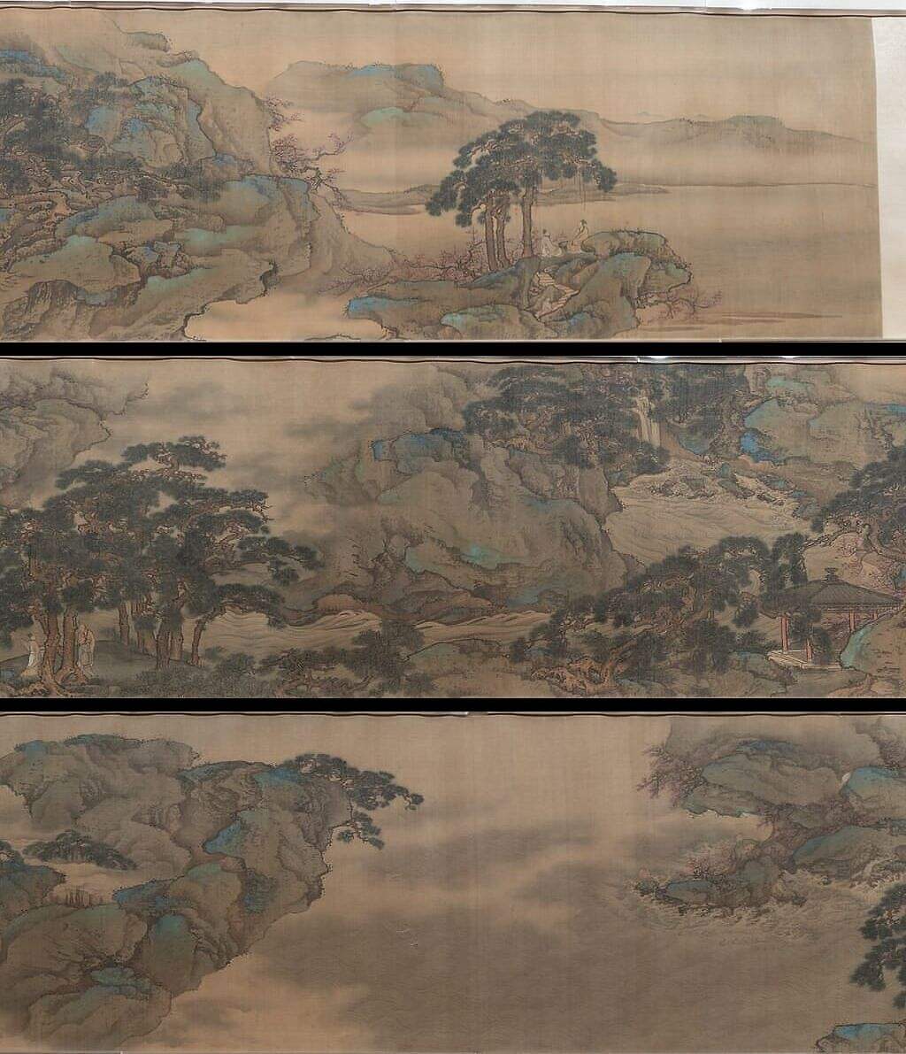 松涛怪石图卷缩略图