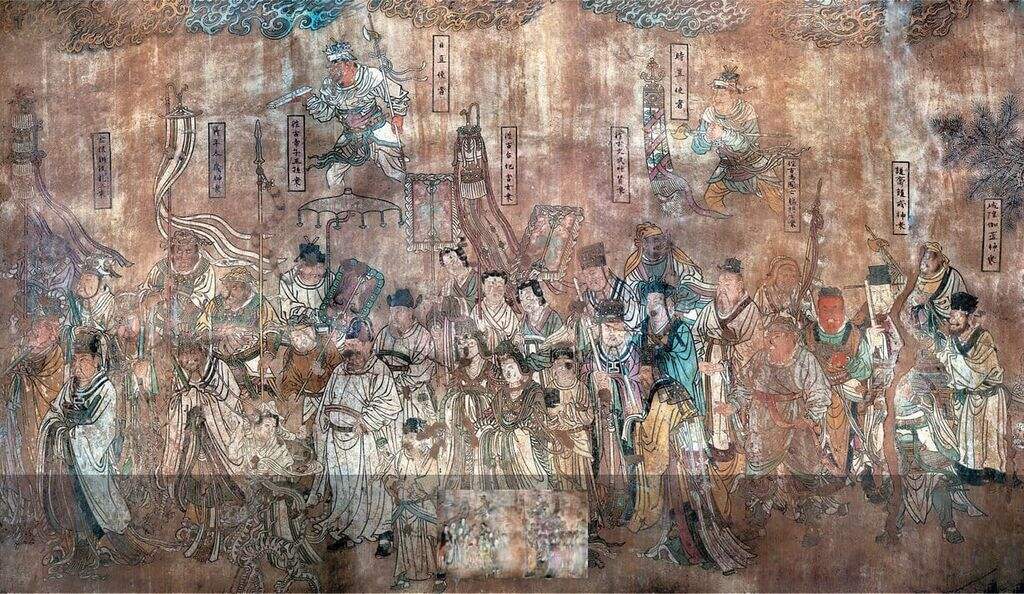稷山青龙寺腰殿南壁下隅全图缩略图