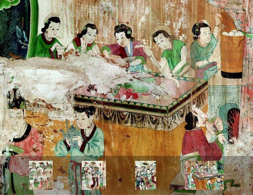 河曲岱岳庙圣母殿壁画缩略图