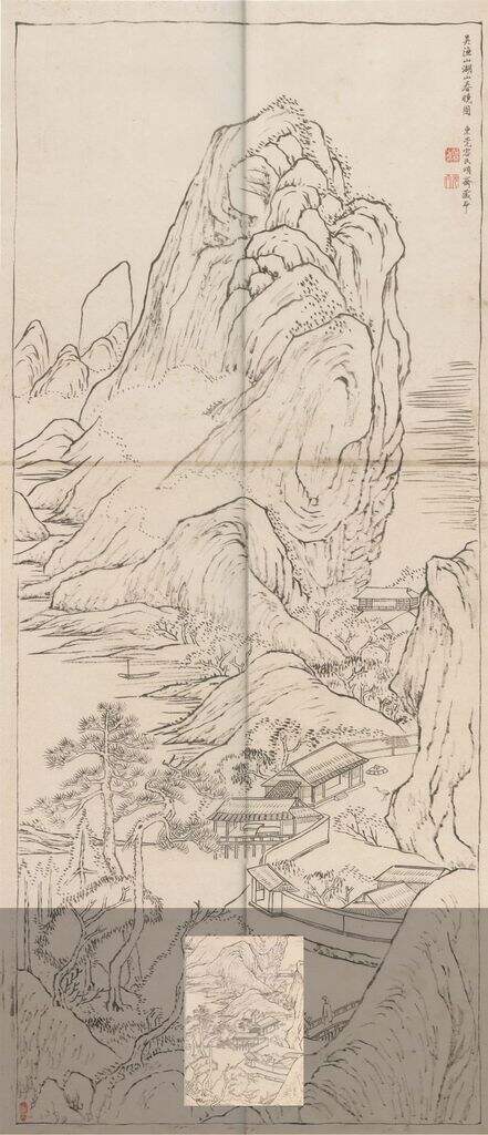 摹吴历湖山春晓图缩略图
