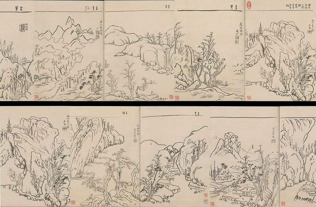 摹明人山水缩略图